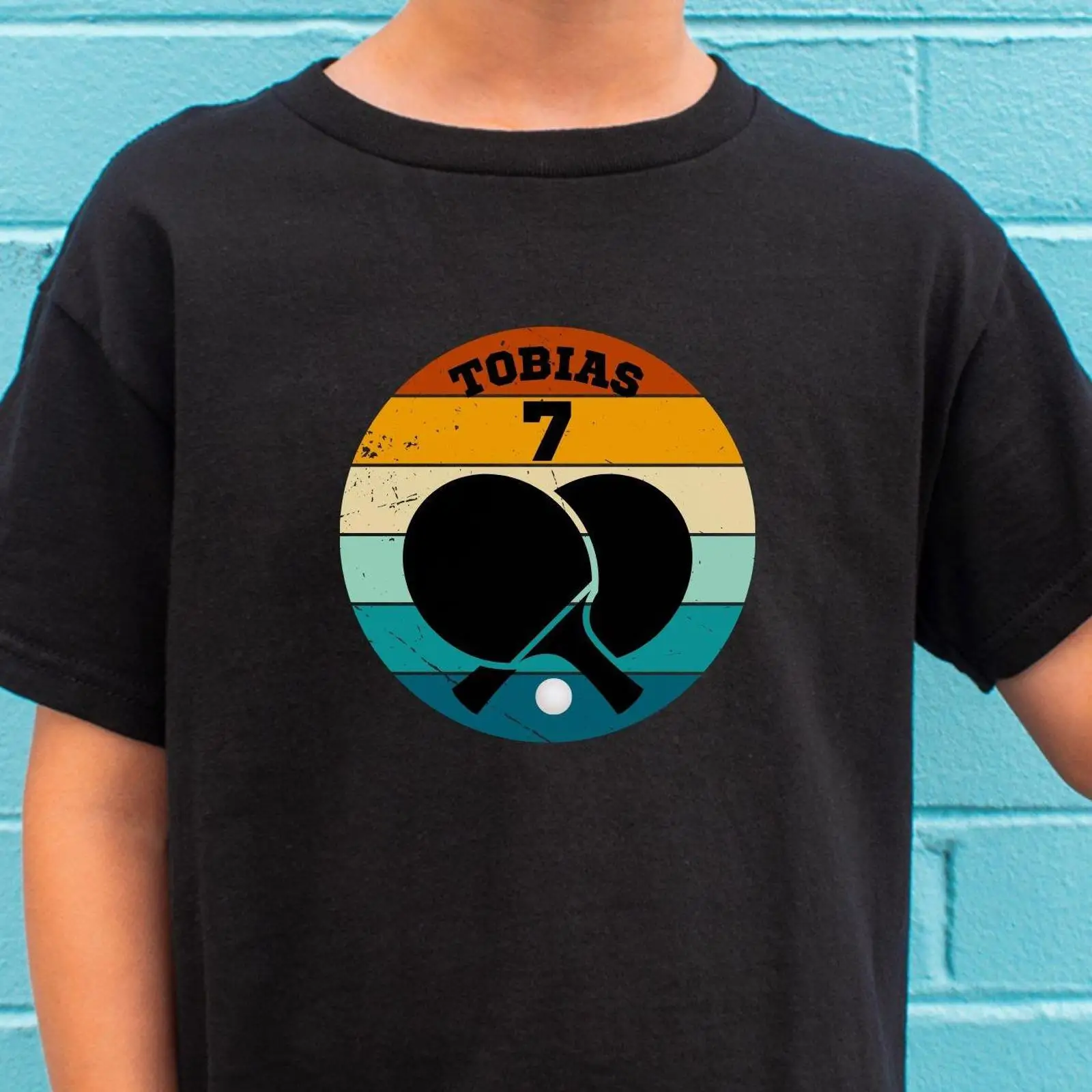 Table Tennis Name - T-shirt d'anniversaire de tennis de table